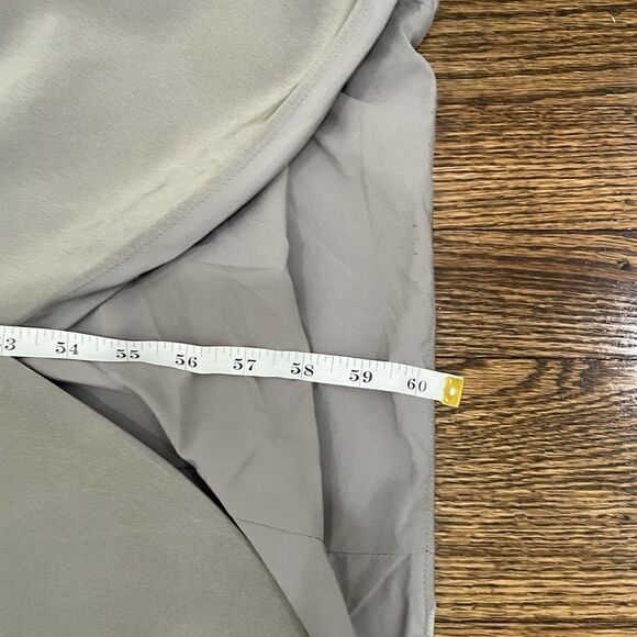 LA FEMME Surplice Off Shoulder Column Gown - Picture 13 of 15